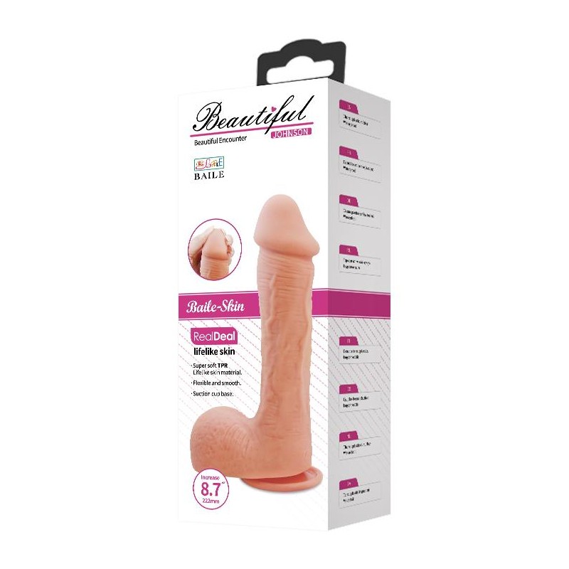 Dildo realistyczne sztuczny penis przyssawka 22cm